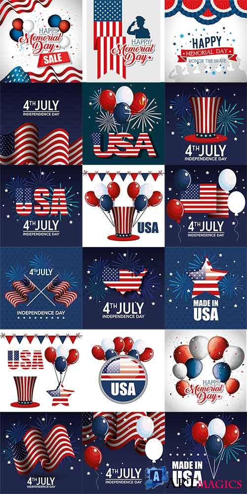    -  / US Independence Day - Vector