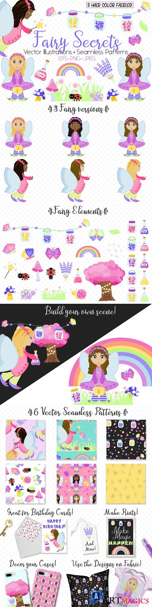 Fairy Secrets - Graphics and Patterns