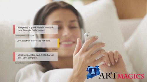 Messenger: Text Messaging - After Effects Template