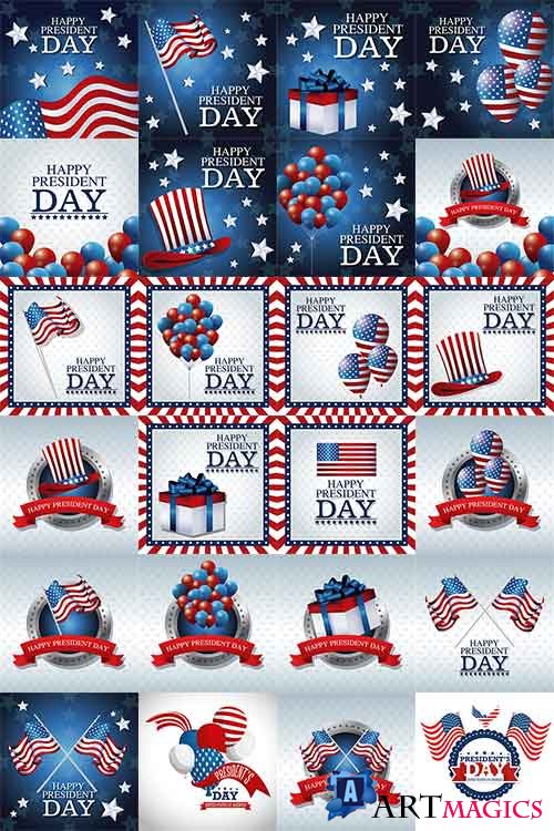       -  / President's Day in the USA - Vector