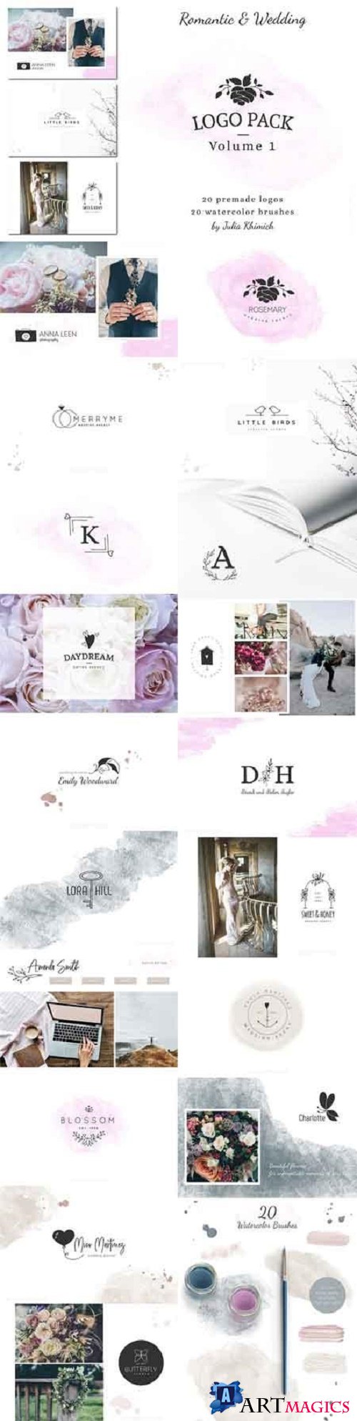 Logo Pack Vol1 Romantic & Wedding 2691229