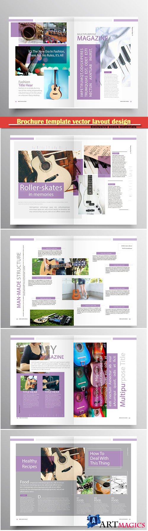 Brochure template vector layout design, corporate business annual report, magazine, flyer mockup # 182