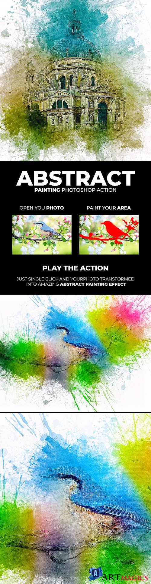 Abstract Painting Photoshop Action 21714322