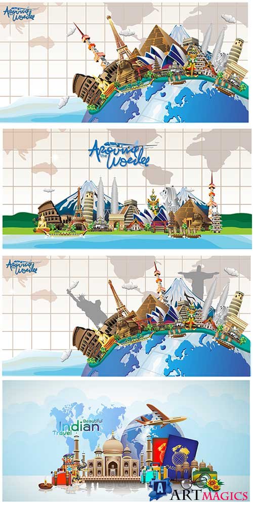    -   / We travel the world - Vector Graphics