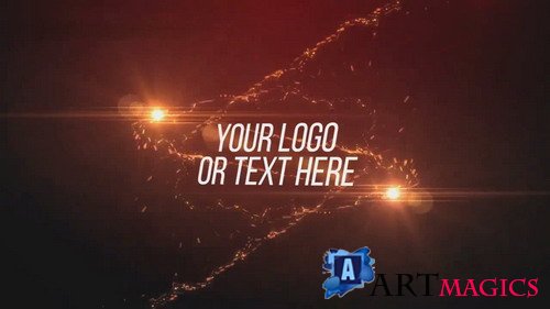 Particle Sweep Intro - After Effects template