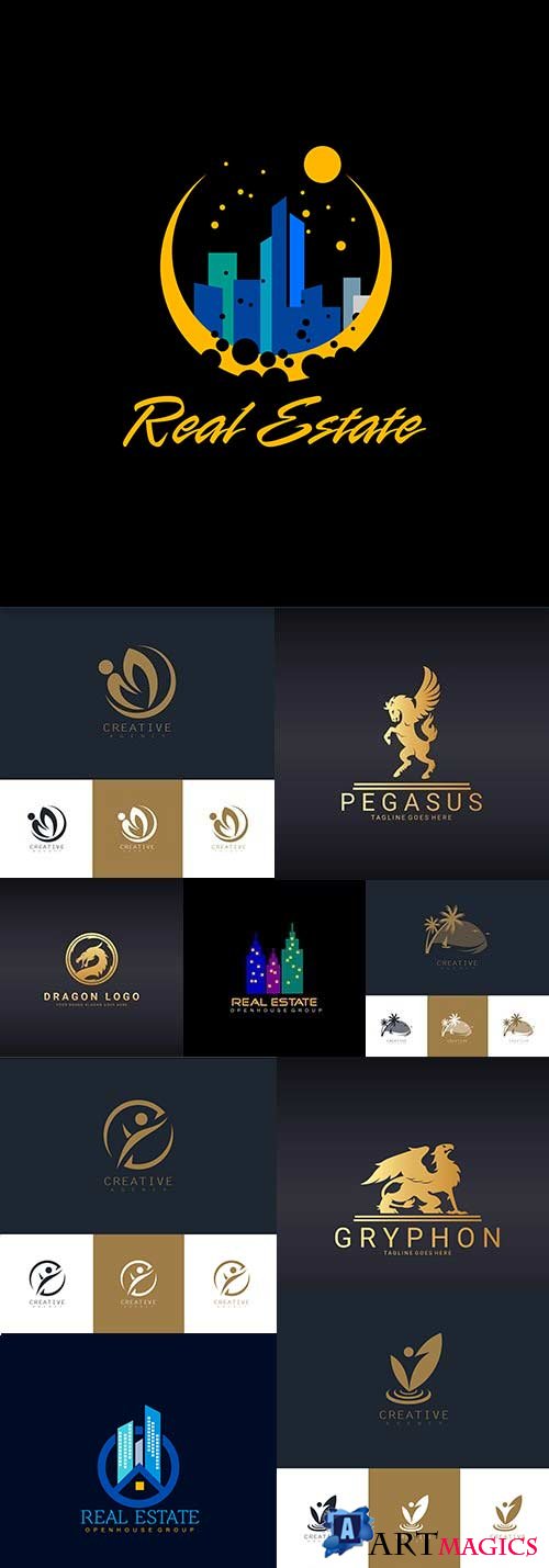 Creative business logos corporate company design 40