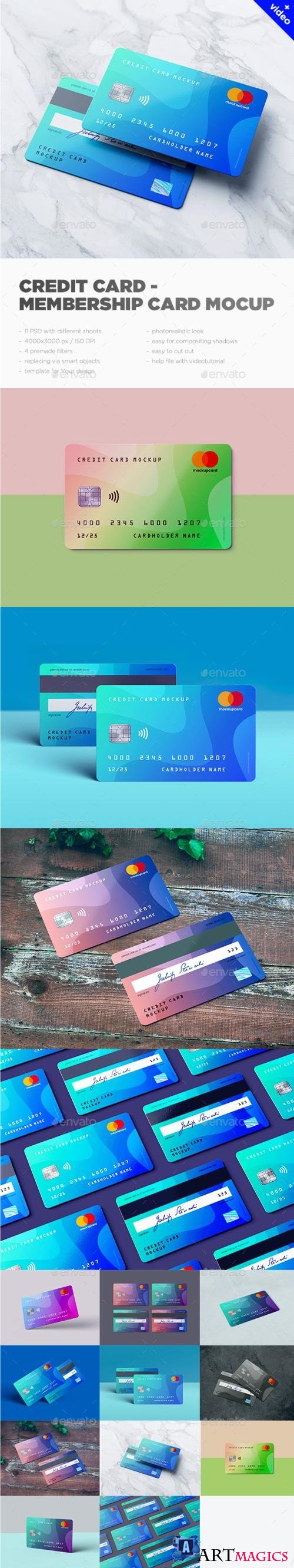 Credit Card / Membership Card MockUp - 22369086