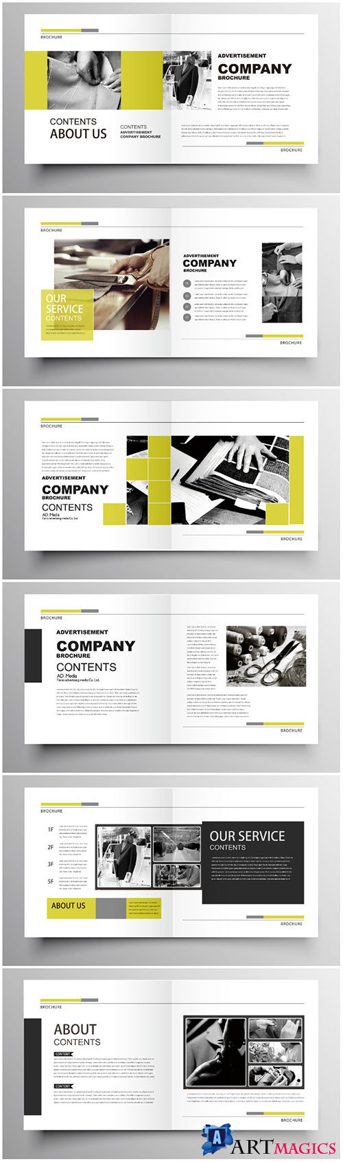 Brochure template vector layout design, corporate business annual report, magazine, flyer mockup # 189