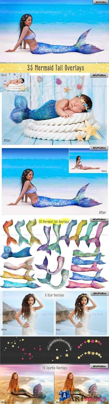 Mermaid Tail Overlays - 2711366