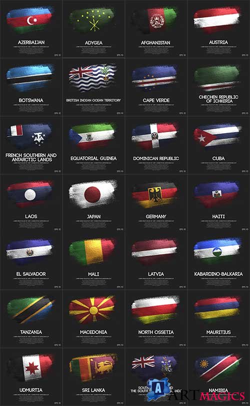    - 5 -   / World flags - 5 - Vector Graphics