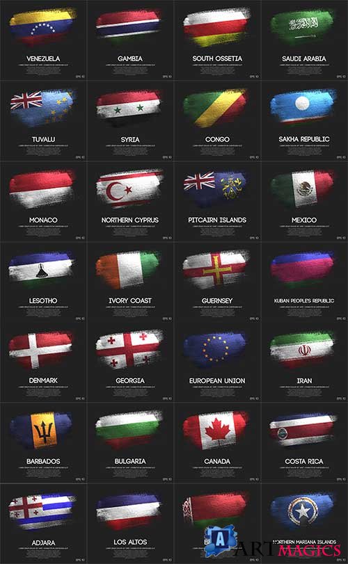    - 7 -   / World flags - 7 - Vector Graphics