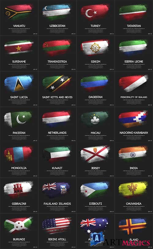    - 6 -   / World flags - 6 - Vector Graphics