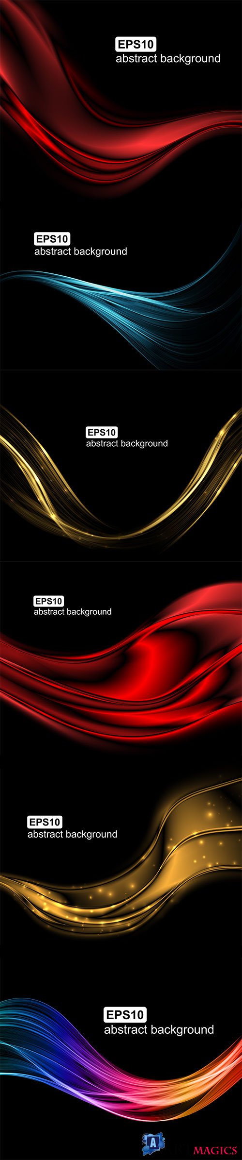 Abstract light wave futuristic background, design for vector illustration