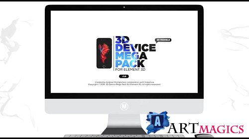 3D Device Mega Pack for Element 3D 68032 - After Effects Templates