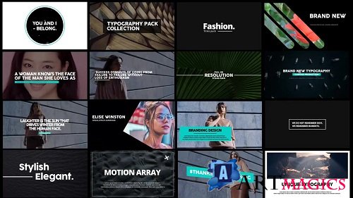 Motion Typo - After Effects Templates