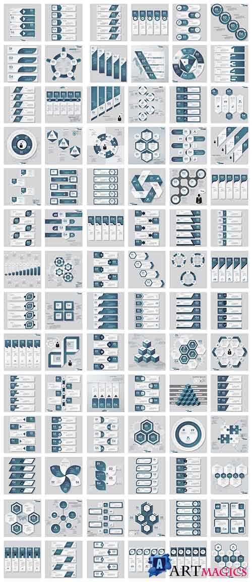     / Infographic patterns in vector