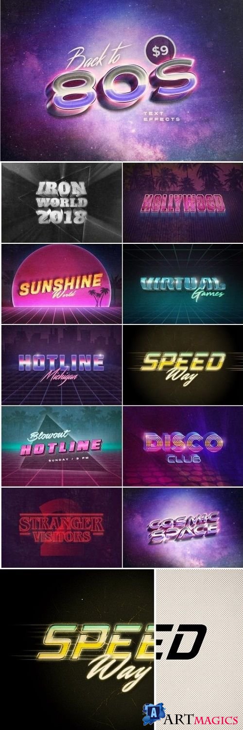 Back to the 80s Retro Text Effects - 2876313
