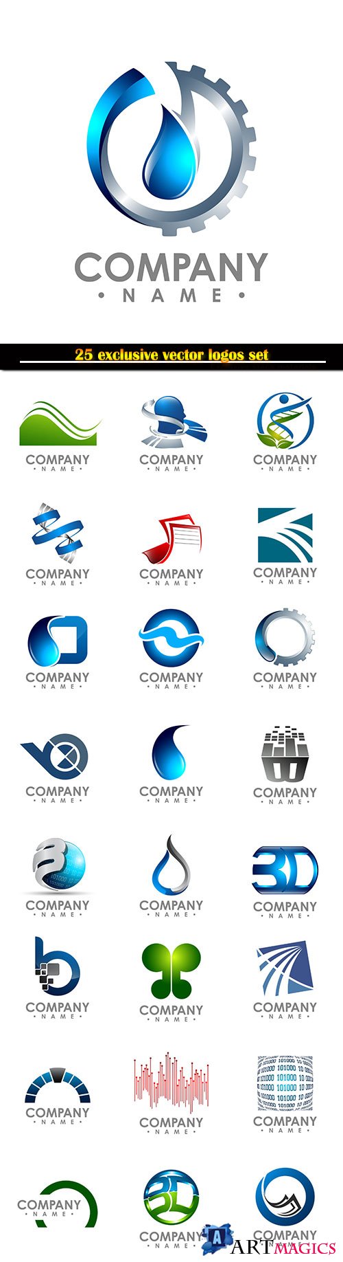Logo business vector illustration template # 115