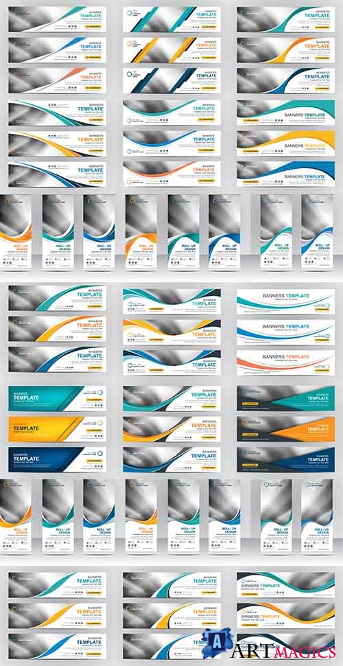     / Web banners in vector