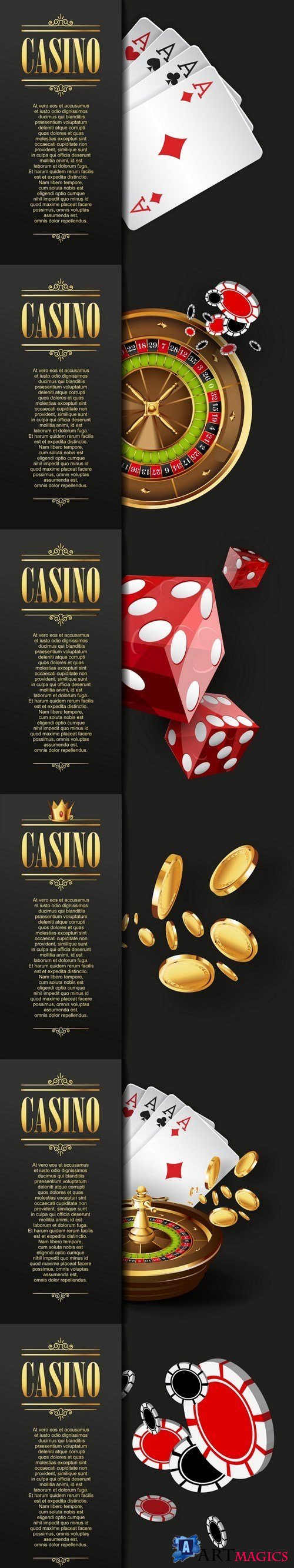 Casino templates - 6xEPS