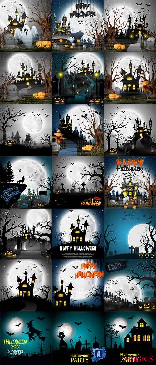   -   / Halloween background - Vector Graphics