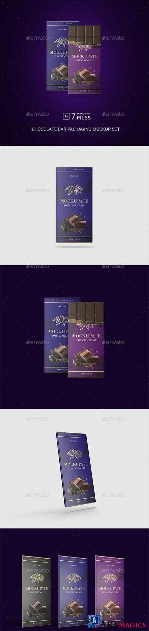 Chocolate Bar Packaging Mockup 22613172