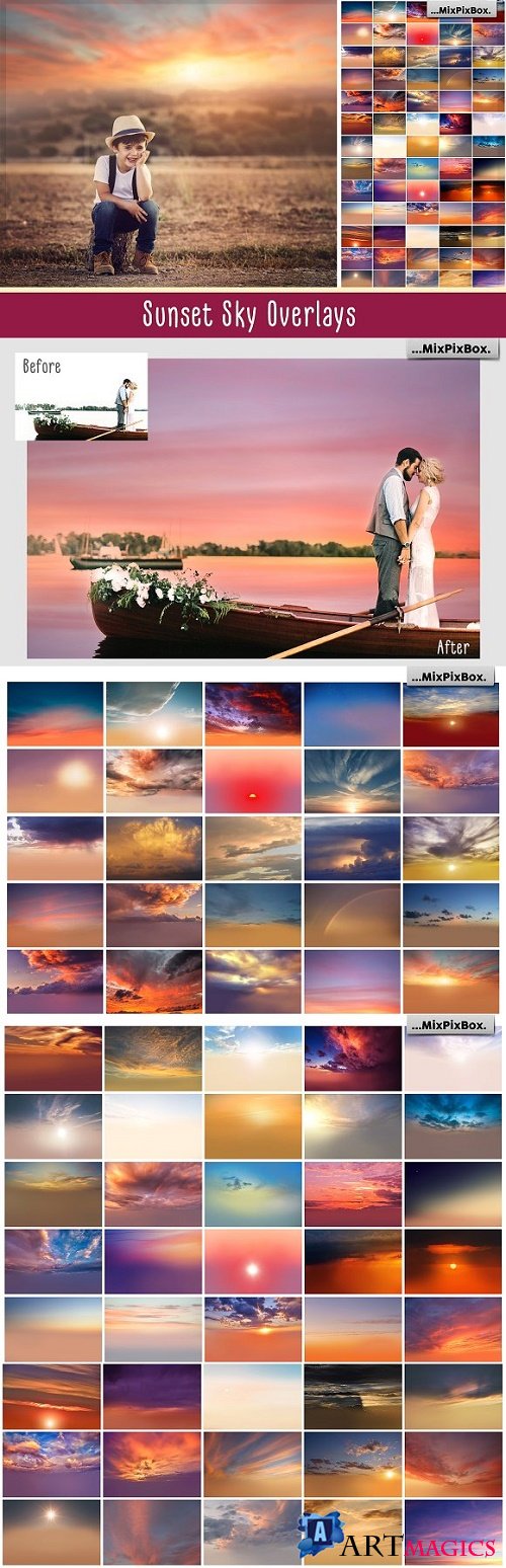 Sunset Sky Photo Overlays - 2568179