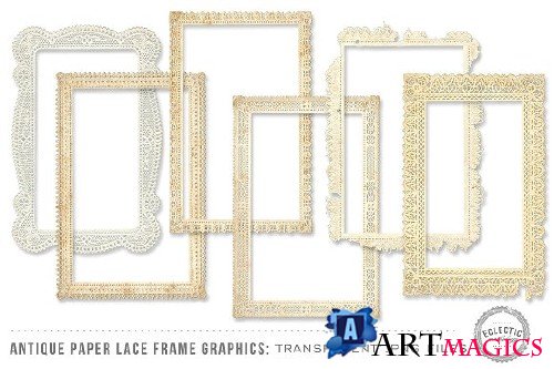Antique Paper Lace Frames 31482
