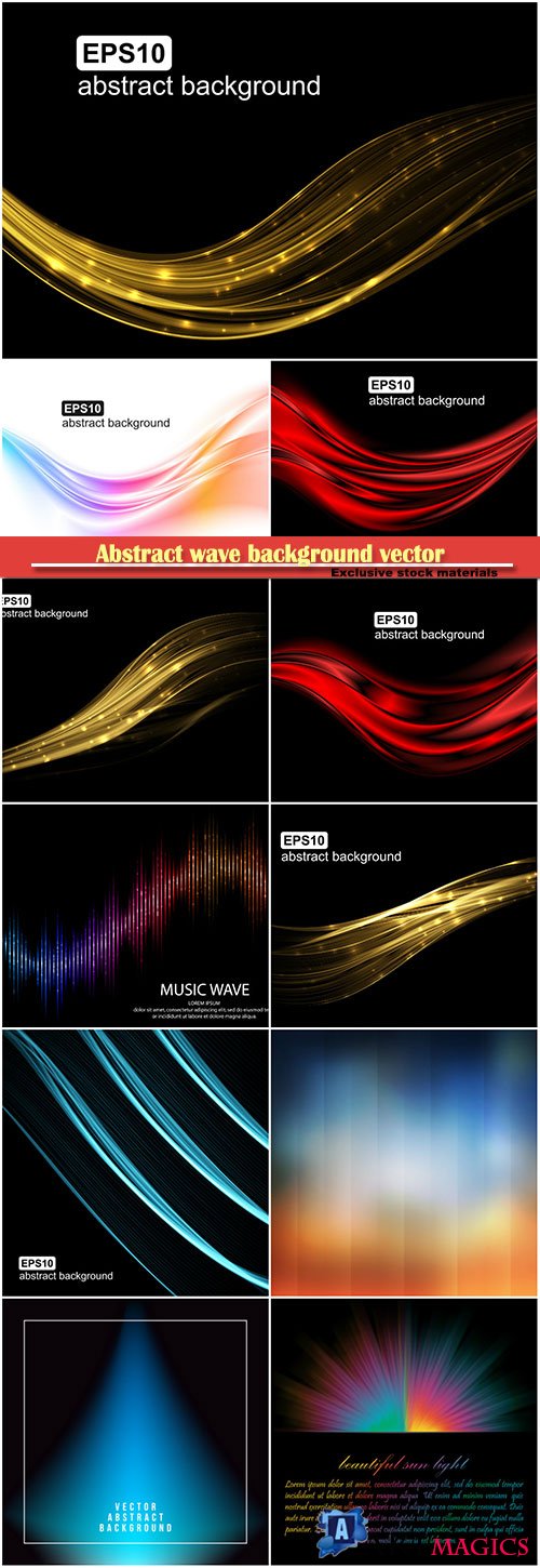 Abstract wave background vector illustration