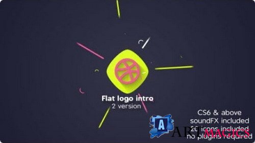 Flat logo intro 20655869 - Project for After Effects (Videohive)