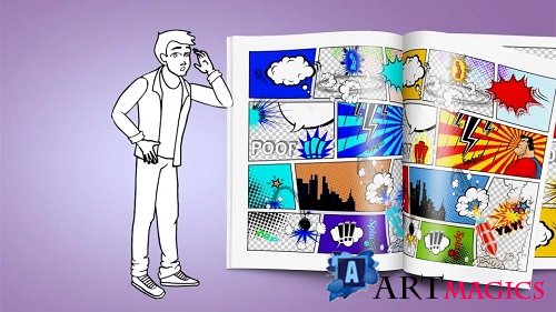 Male Character - Doodle Whiteboard Animation 106875 - After Effects Templates