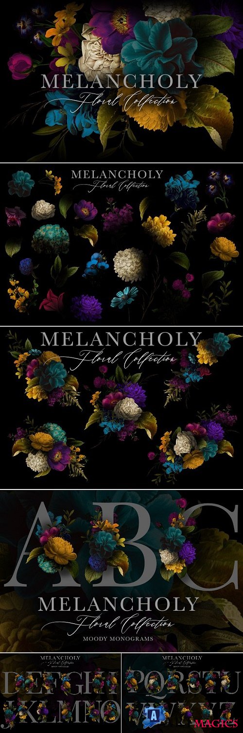 Melancholy Floral Collection - 2906566