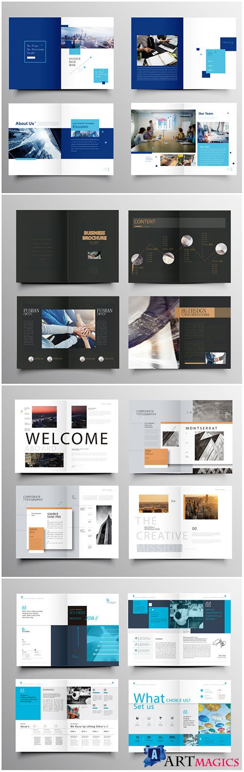 Brochure template vector layout design, corporate business annual report, magazine, flyer mockup # 235