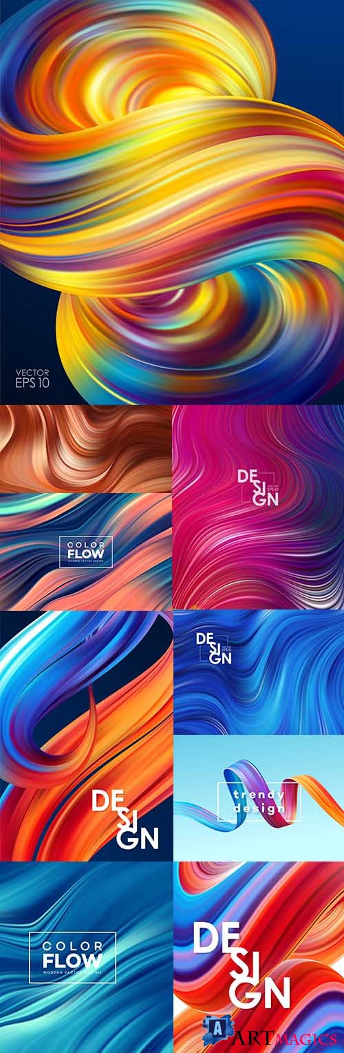 Bright modern dynamic background structure and wave