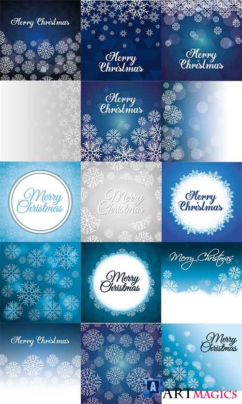    / Snow backgrounds in vector