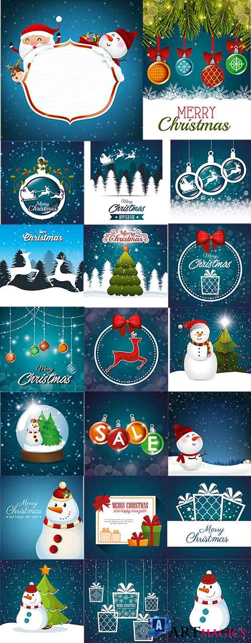   - 2 -   / Christmas backgrounds -2 - Vector Graphics
