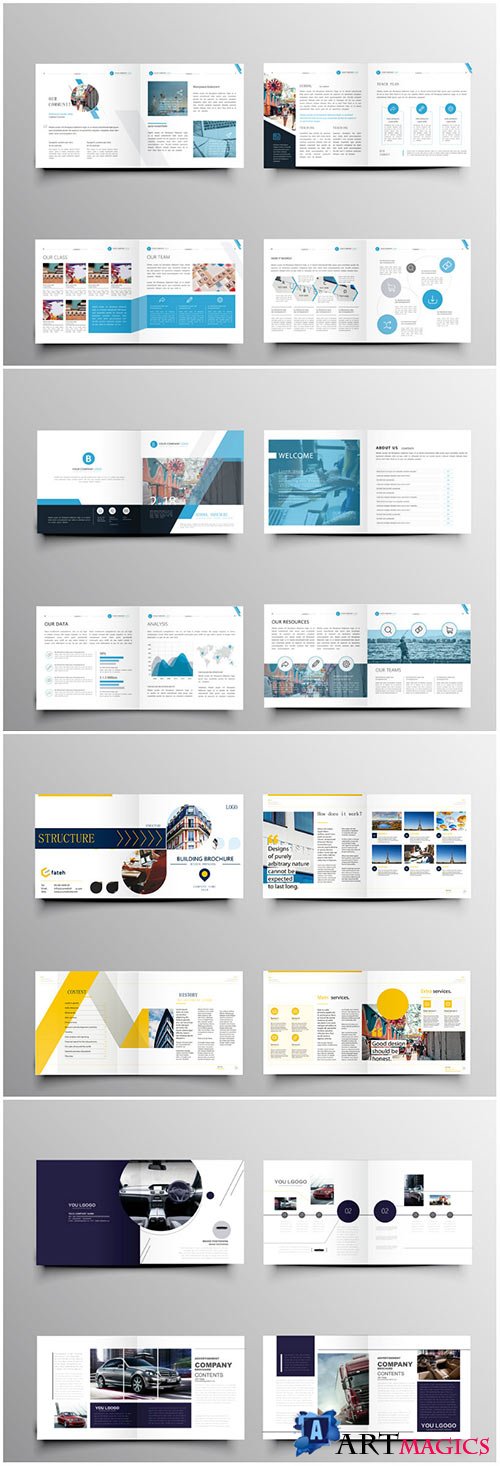 Brochure template vector layout design, corporate business annual report, magazine, flyer mockup # 237