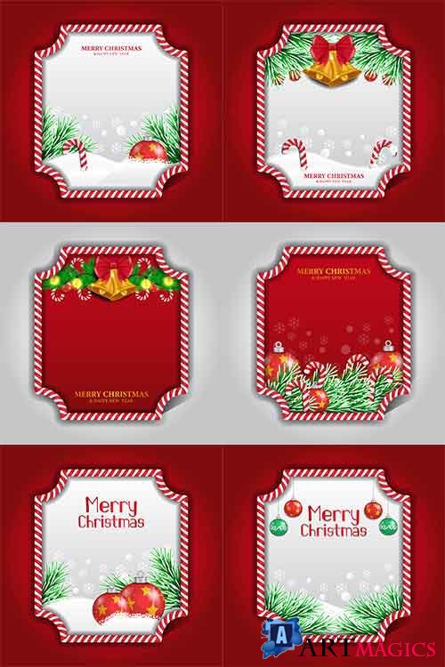     / Christmas cards in vector