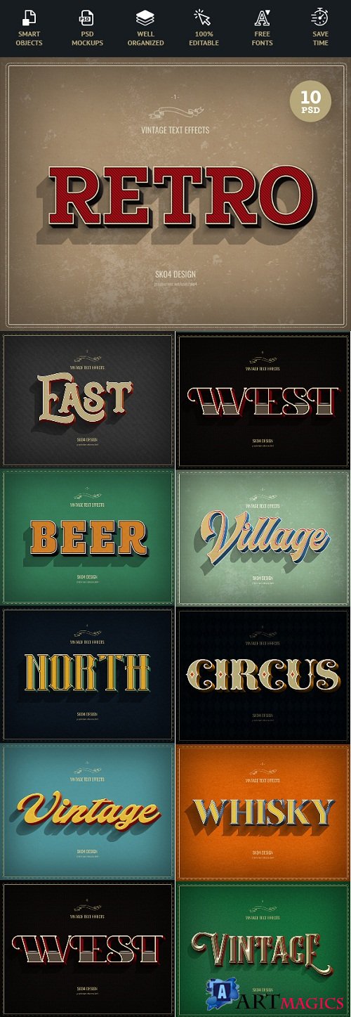 Retro Text Effects - 22670888