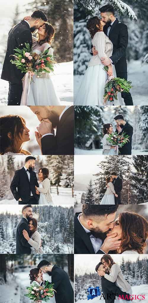     -  / Winter Wedding - Clipart