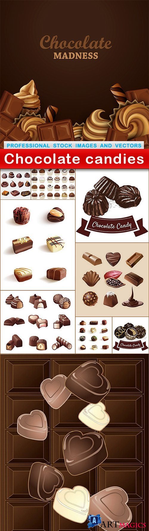 Chocolate candies - 10 EPS