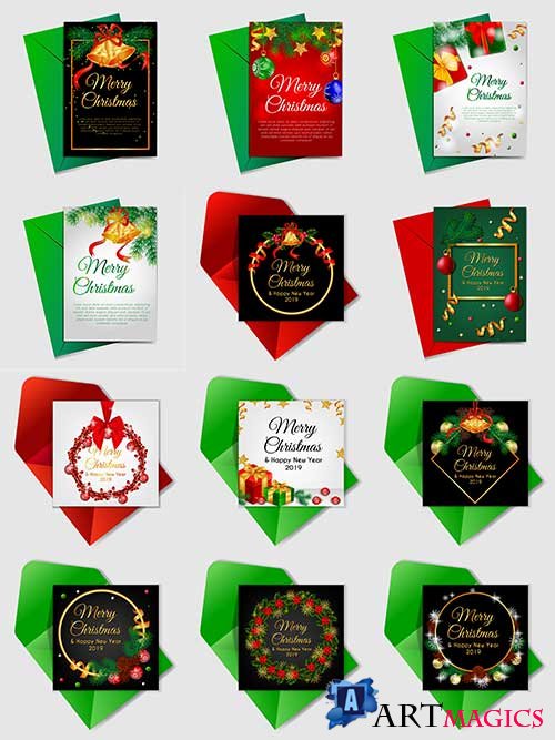   -   / Christmas cards - Vector Graphics