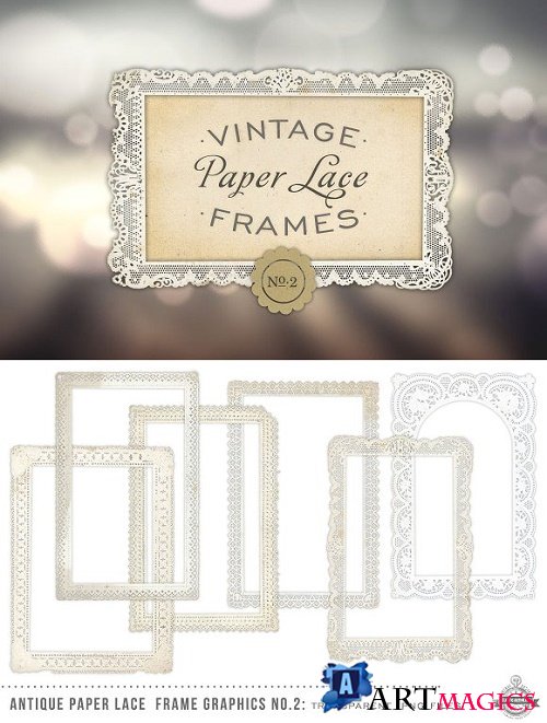 Antique Paper Lace Frames No. 2 - 75669