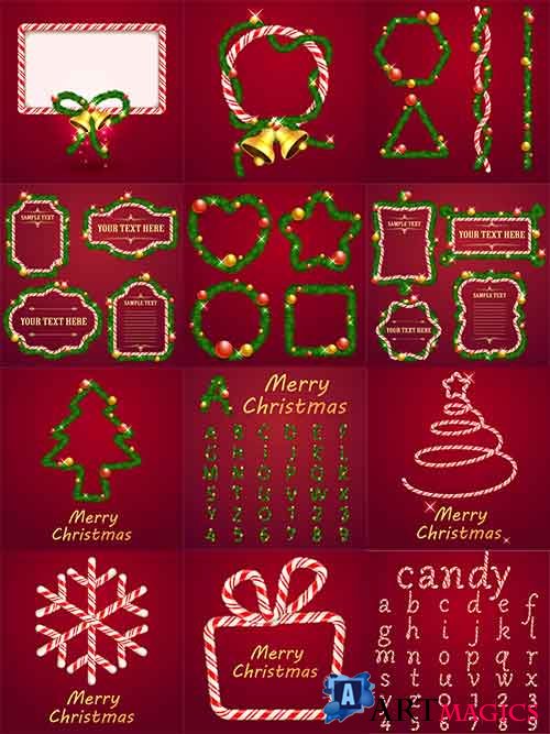   - 10 -   / Christmas backgrounds -10 - Vector Graphics