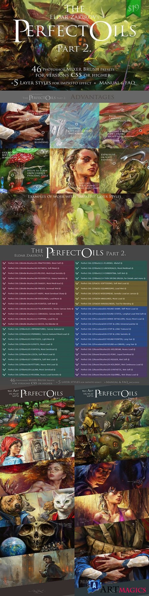 The Perfect Oils 2, 46 Mixer Brushes 2987266