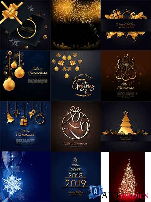   - 11 -   / Christmas backgrounds -11 - Vector Graphics