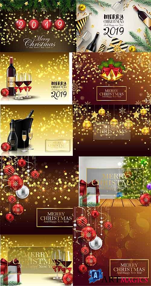     - 12 -   / Christmas backgrounds -12 - Vector Graphics 