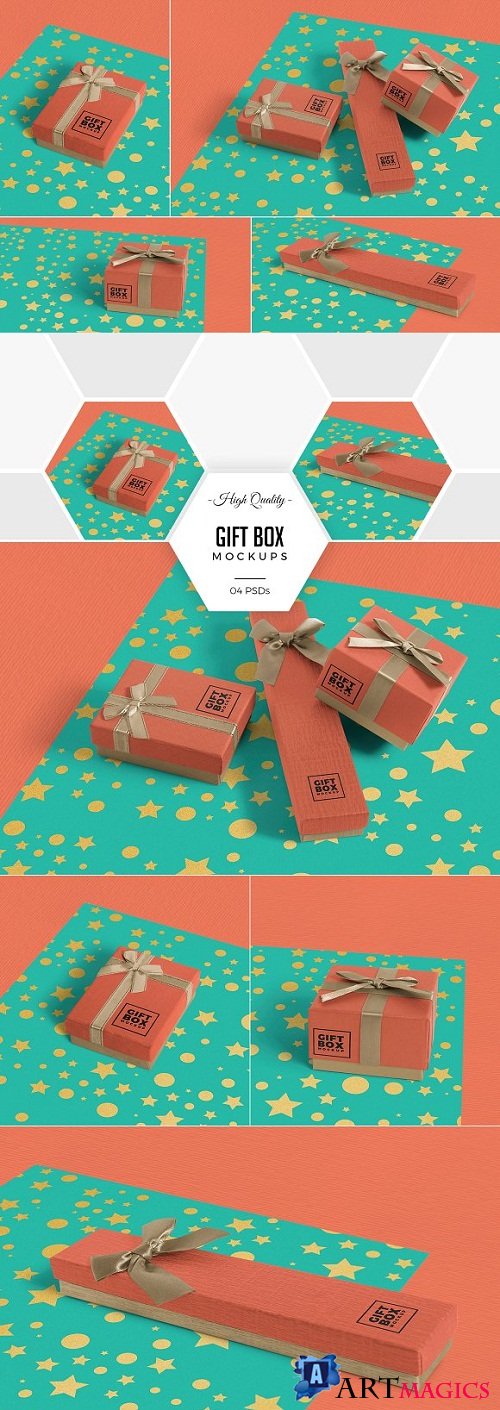 Gift Box Mockups 2950126