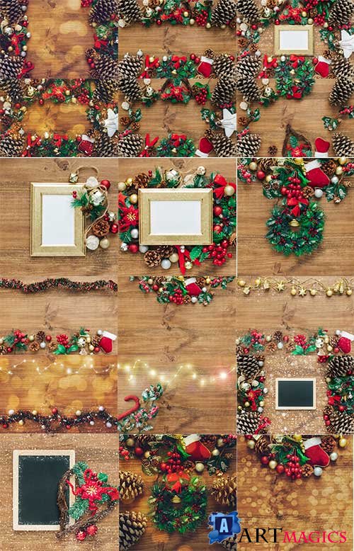   - 5 -   / Christmas backgrounds - 5 - Raster clipart