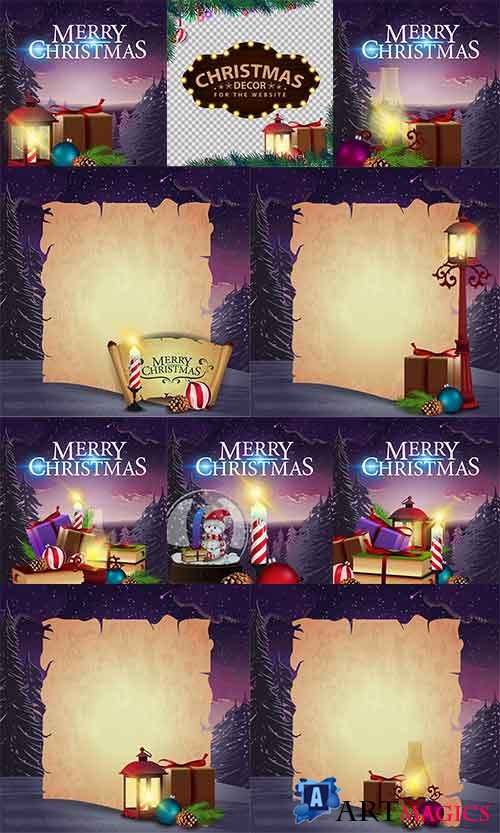   - 8 -   / Christmas cards - 8 - Vector Graphics